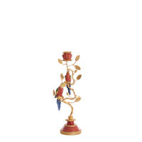 KERZENSTÄNDER Bird - Orange - 14/9/32.5 cm - Orange, Metall (9/32.5/14cm) - Light & Living