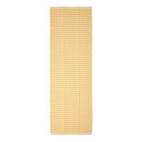 TEPPICHLÄUFER Vichy-Karo Baumwolle 66/200 cm - Gelb, Textil (66/200cm) - Homescapes