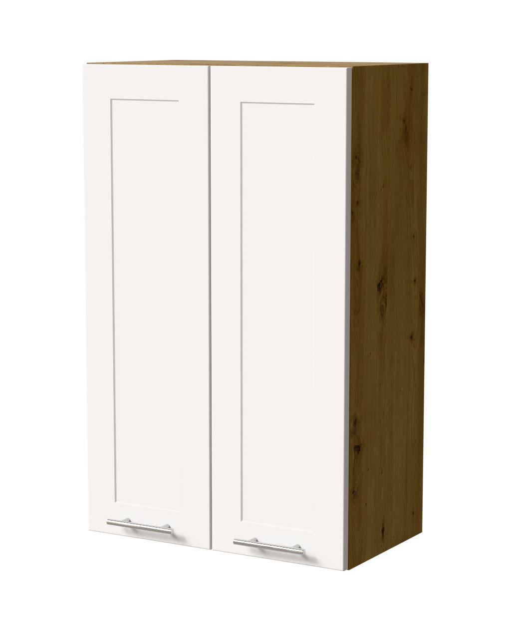 HÄNGESCHRANK Oslo W4/60 Eiche Artisan / Weiß Matt 60 / 32,5 / 96cm - Eiche Artisan/Weiß, Holz/Holzwerkstoff (60/96/32.5cm) - Feldmann-Wohnen