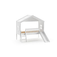 HAUSBETT HUIZ Weiß 192x213x202 cm - Weiß, Holz - FURNLUX