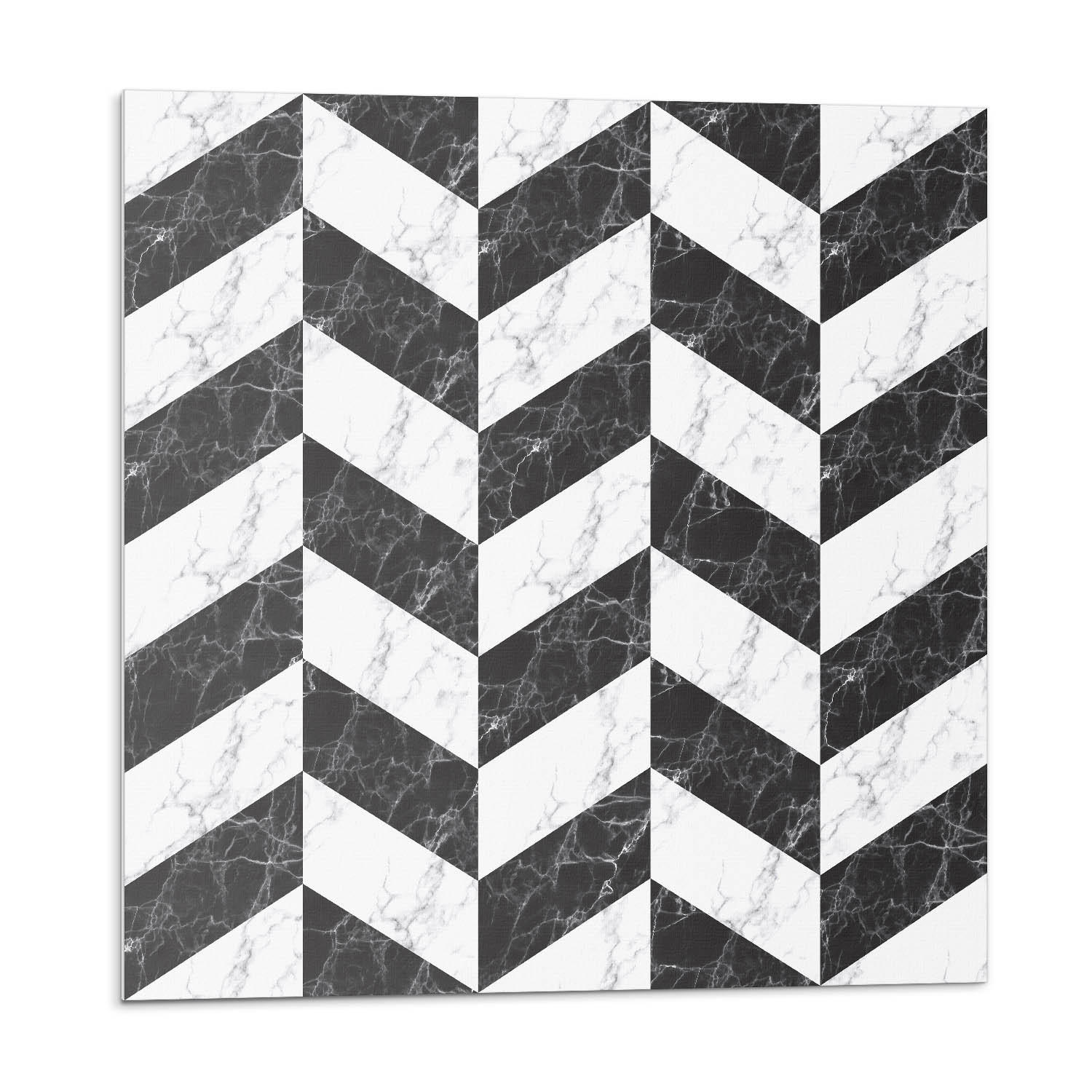 WANDPANEEL 20 Stück 20x20 cm selbstklebend Marelia - Schwarz, Kunststoff (20/1.6/20cm) - Wallfluent