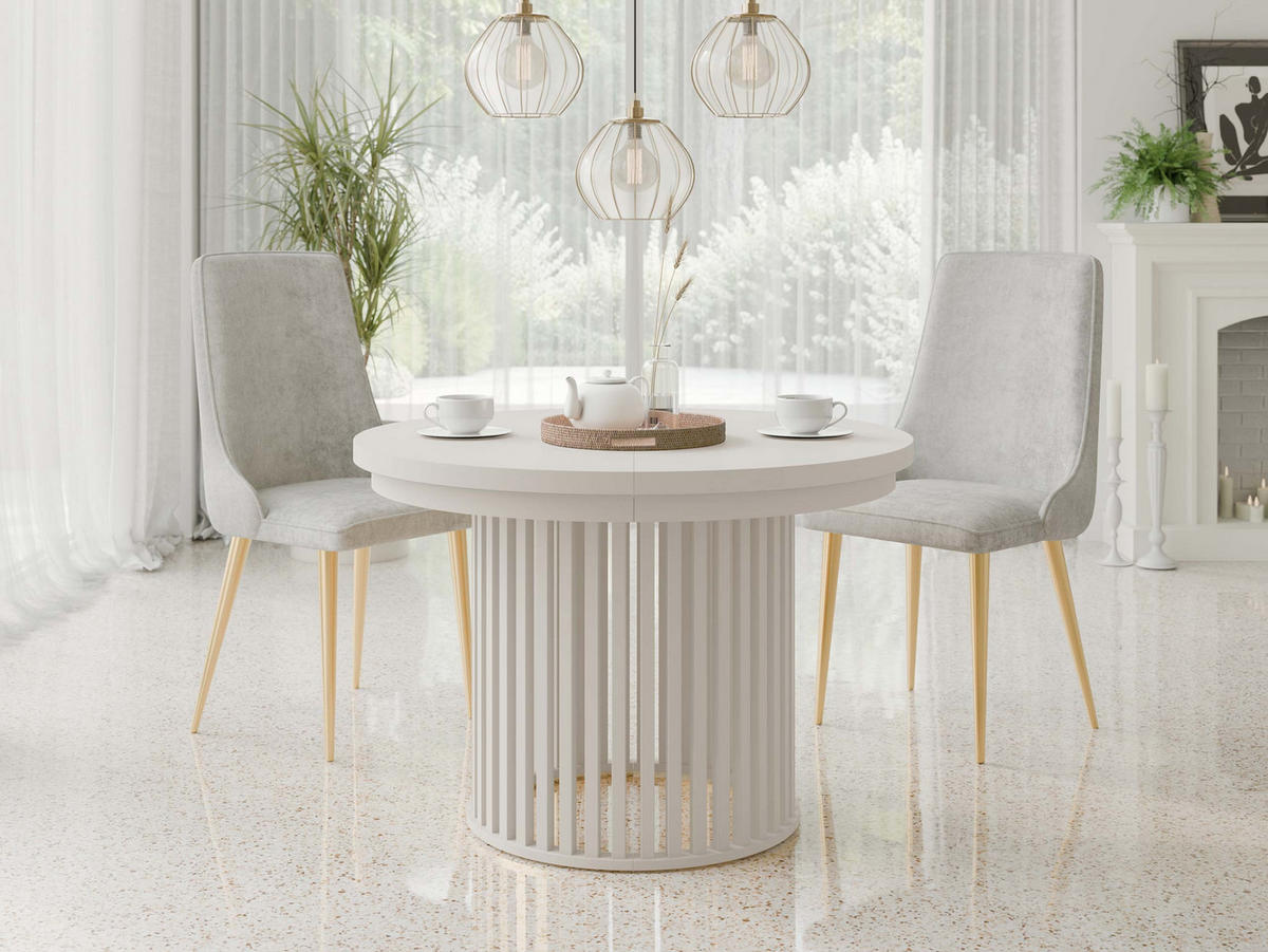 ESSTISCH ausziehbar Komo - Kaschmir, Holz/Holzwerkstoff (100/100/76cm) - MIRJAN24