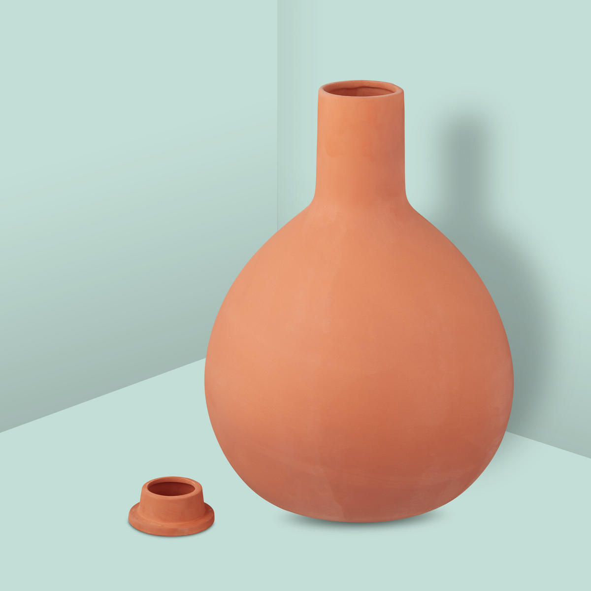 1XOLLA - Hellbraun, Keramik (26/35/26cm) - Relaxdays