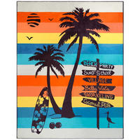 STRANDTUCH aus Veloursfrottee Jacquard Mehrfarbig 140x180 400g/m² - Coconut Beach - Multicolor, Textil (140/180cm) - LE COMPTOIR DE LA PLAGE