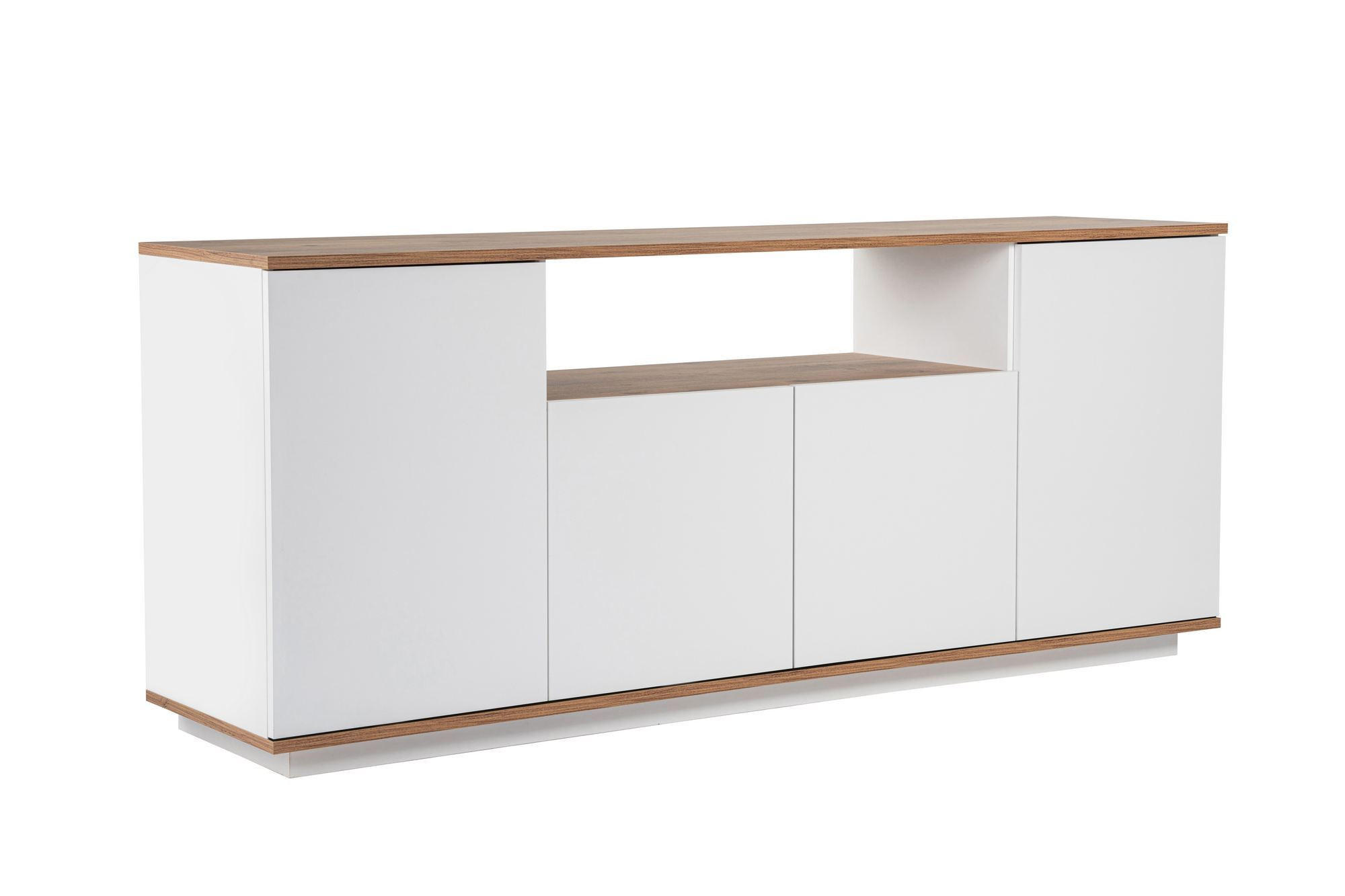 BUFFETSCHRANK arista weiss - Weiß, Holz (44/75/180cm) - Habitat Garten