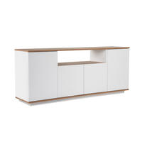 BUFFETSCHRANK arista weiss - Weiß, Holz (44/75/180cm) - Habitat Garten