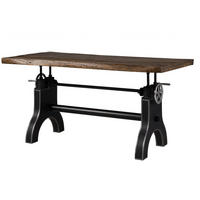 ESSTISCH Mango 160x90x80-101 höhenverstellbar natur geölt Manchester #101 - Naturfarben, Holz (160/90/80cm) - Massivmoebel24