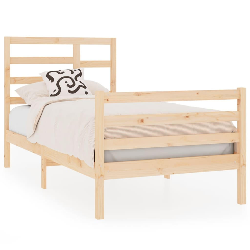 BETT Nelsen 104/195.5 cm - Braun, Holz (90/190cm) - Nettlife