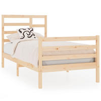 BETT Nelsen 104/195.5 cm - Braun, Holz (90/190cm) - Nettlife