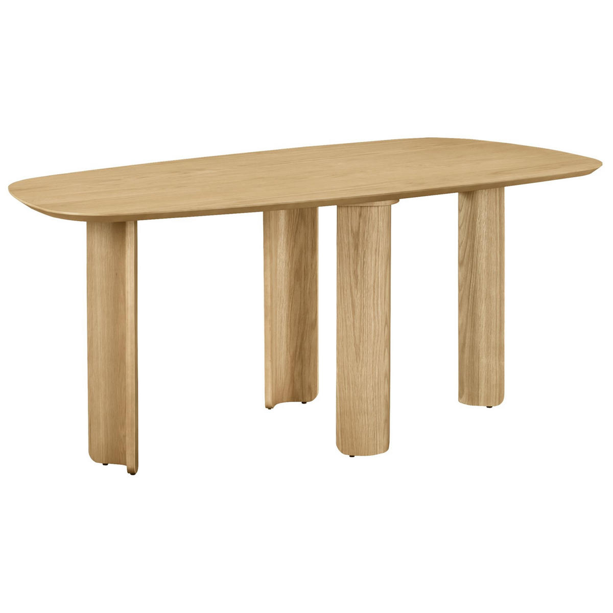 ESSTISCH Calnes Holzoptik Eiche Natur 180x90 cm - Beige, Holz/Holzwerkstoff (90/180/75cm) - Selsey