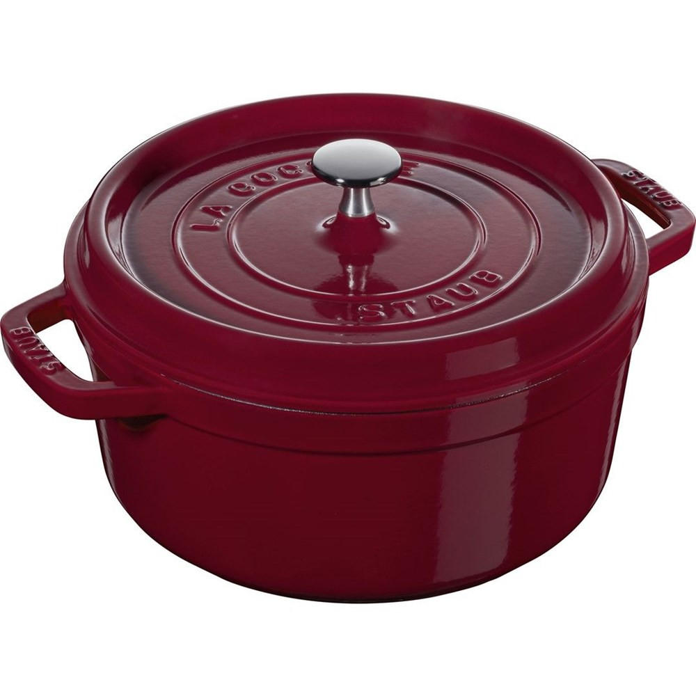 TOPF Burgunderrot 30.3/24/15.3 cm NPC405022940 - Bordeaux, Metall (24cm) - Staub