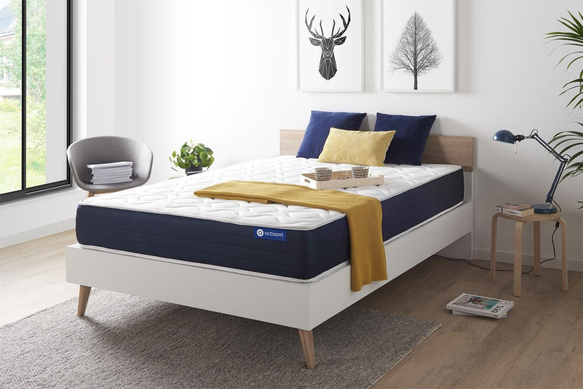 MATRATZE Actilatex sleep Latex und Memory-Schaum 150 x 200 cm h1 - Weiß, Textil (150/200cm) - ACTISOM