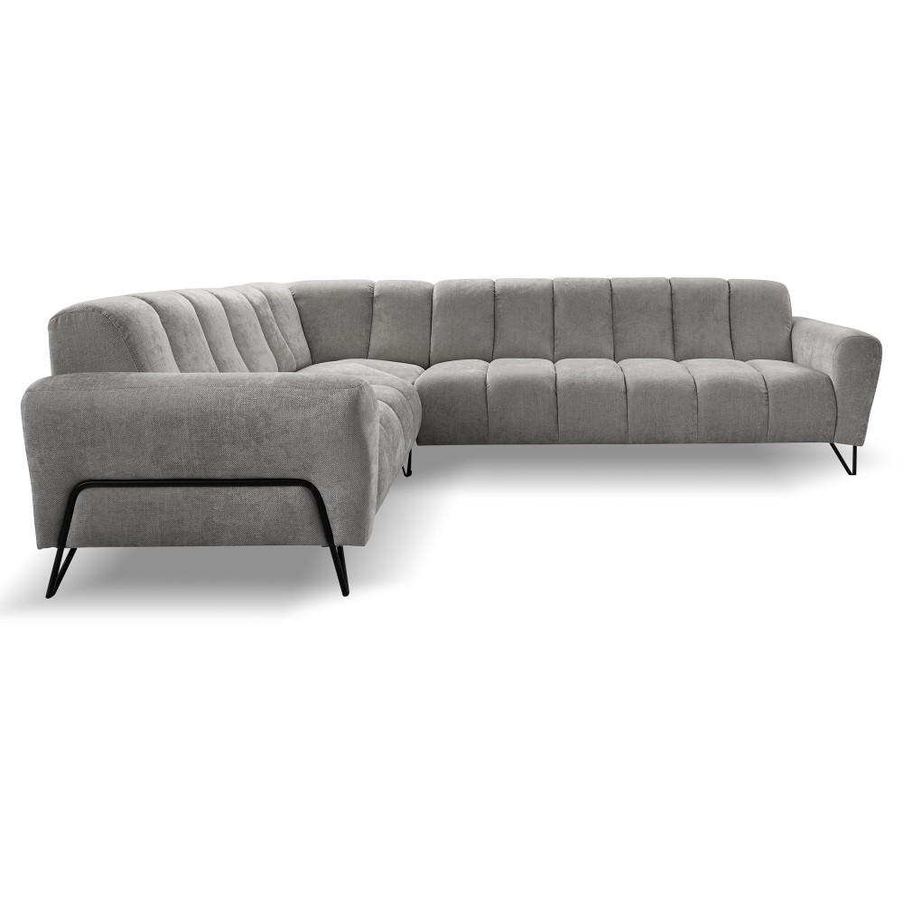 Thumbnail - Beautysofa Ecksofa, Hellgrau, Textil, L-Form,L-Form, 295x235 cm, Wohnzimmer, Sofas & Couches, Wohnlandschaften, Ecksofas