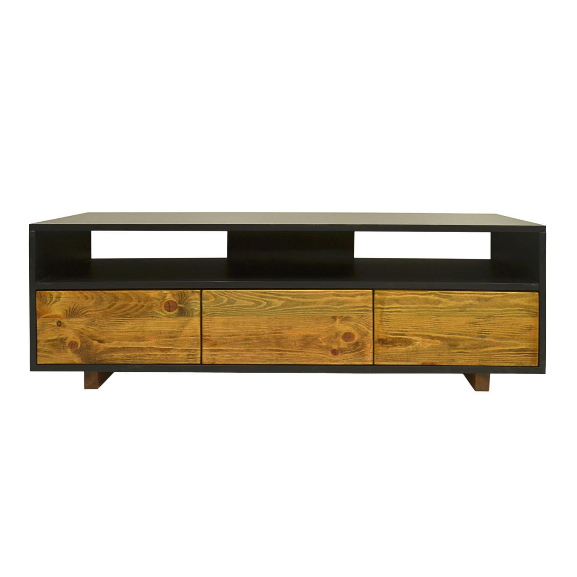 TV-SCHRANK mit Schubladen NESCA I - Eichefarben, Holz (140/45/40cm) - Rawood Furniture