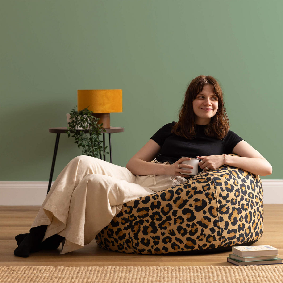 SITZSACK Kingston Leopard - Multicolor, Textil (85/50/85cm) - icon