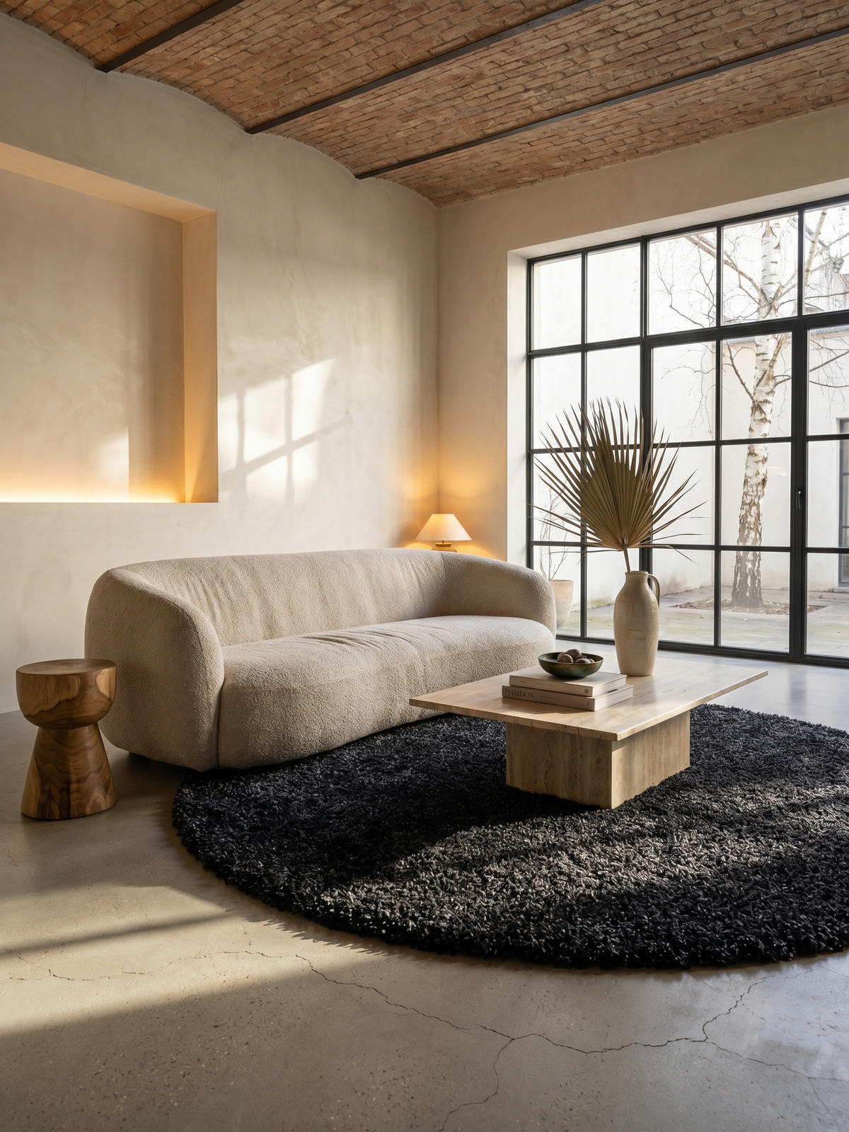TEPPICH Hochflor Shaggy Einfarbig Weich Flauschig Waschbar Rund Anthrazit 200x200 cm – RHEIN - Anthrazit, Textil (200/200cm) - KADIMA DESIGN