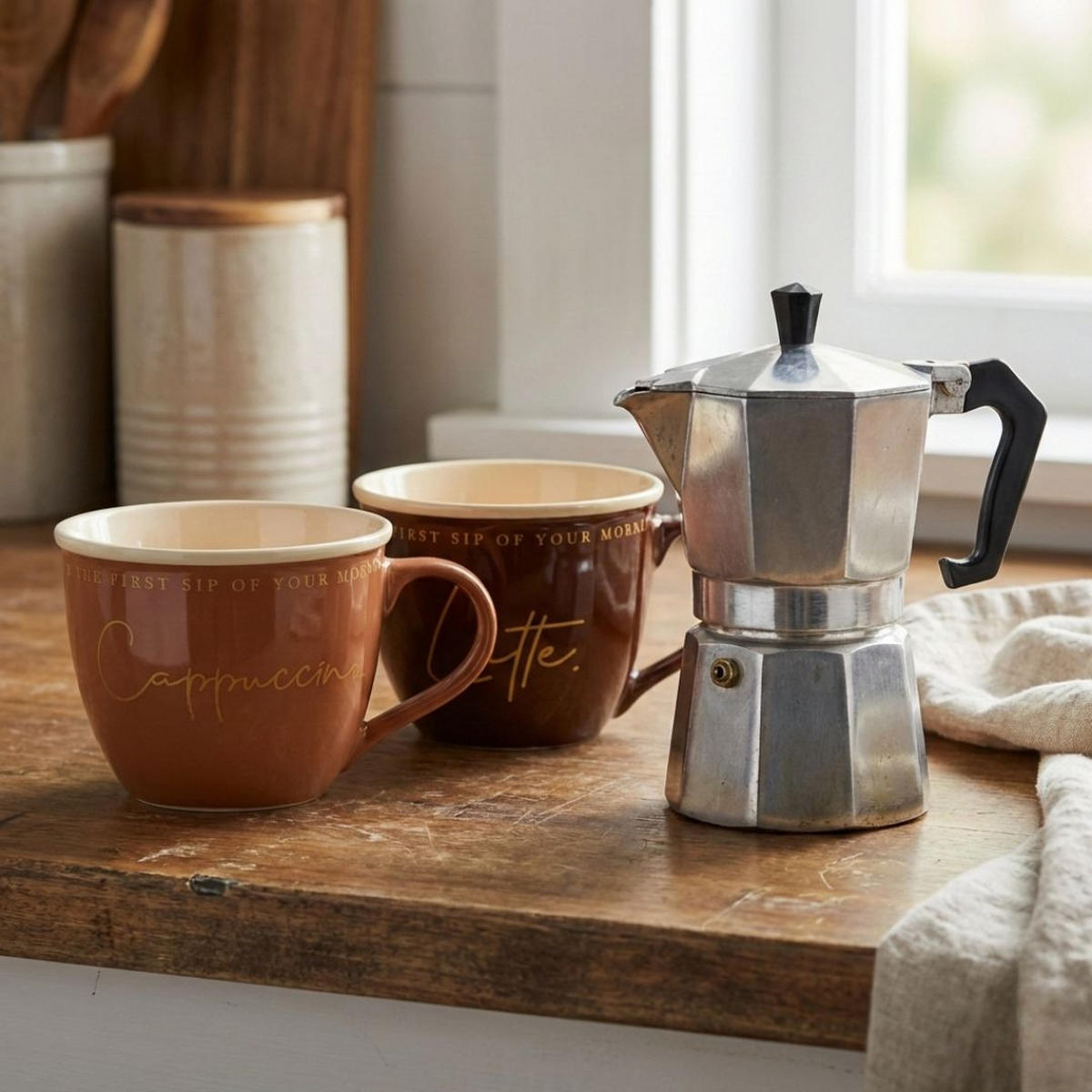 BECHER Hendia Bronze 11.5/15.5/9 cm Porzellan - Braun, Keramik (0.5L) - Mondex