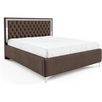 POLSTERBETT ARONA - Braun, Textil (120/200cm) - Meblini