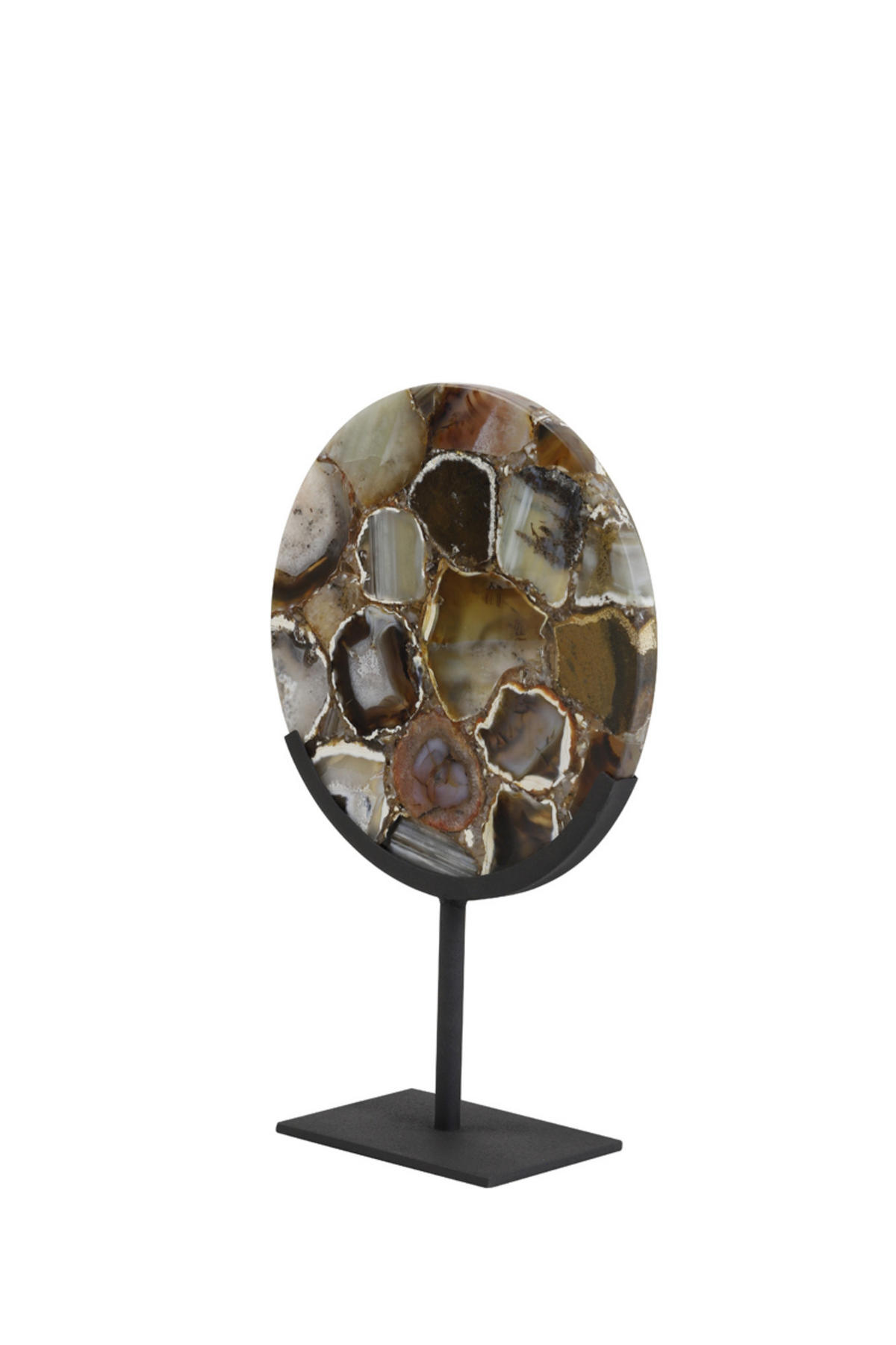 ORNAMENT Gouya Schwarz Ø25/35 cm - Schwarz, Stein (10/35/25cm) - Light & Living