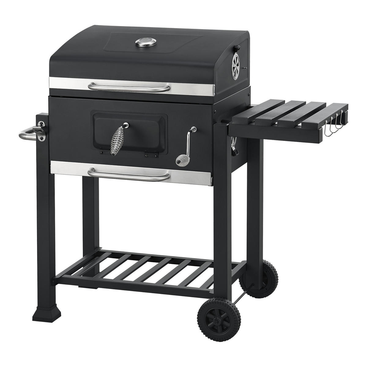 GRILLWAGEN Arnad - Schwarz, Metall (114/105/47.5cm) - casa.pro