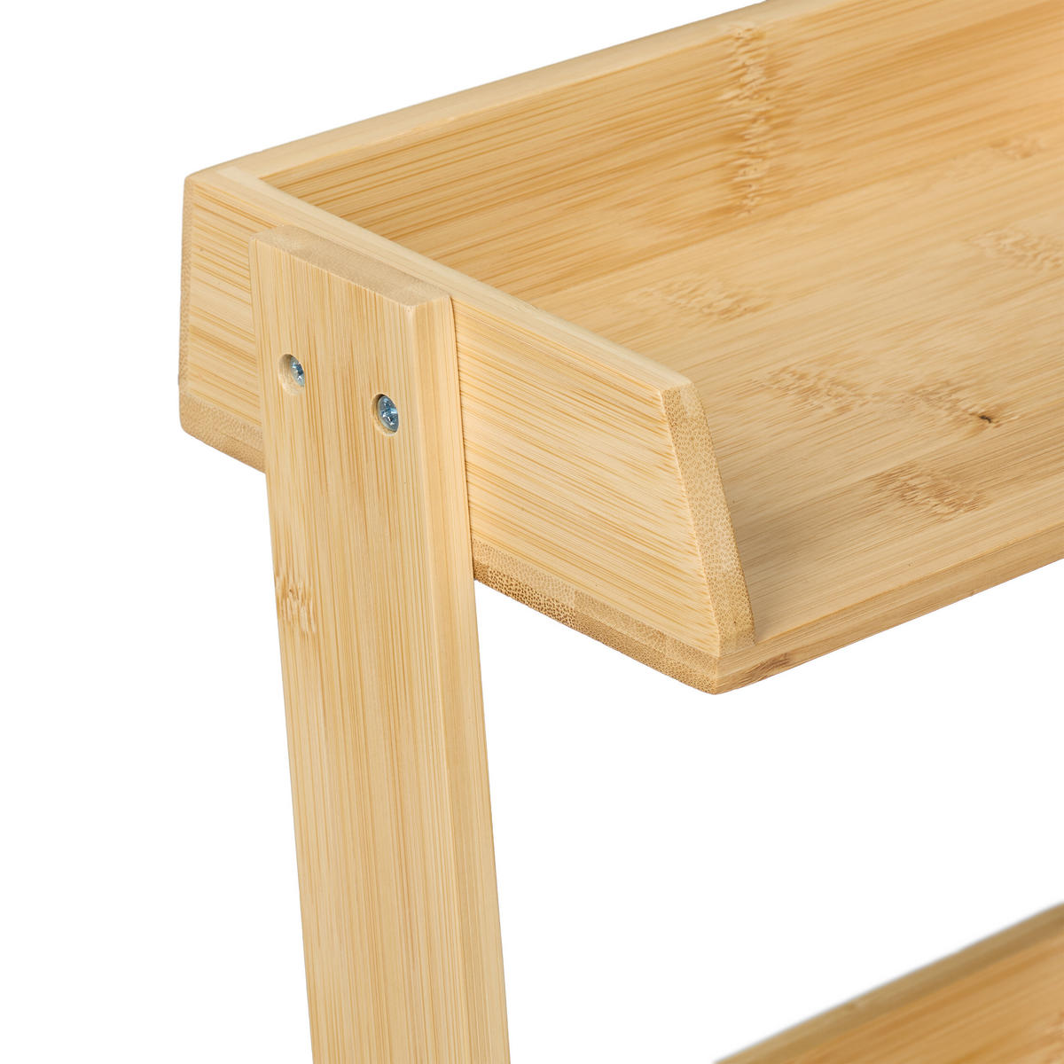 GEWÜRZREGAL - Hellbraun, Holz (27.5/27/16cm) - Relaxdays