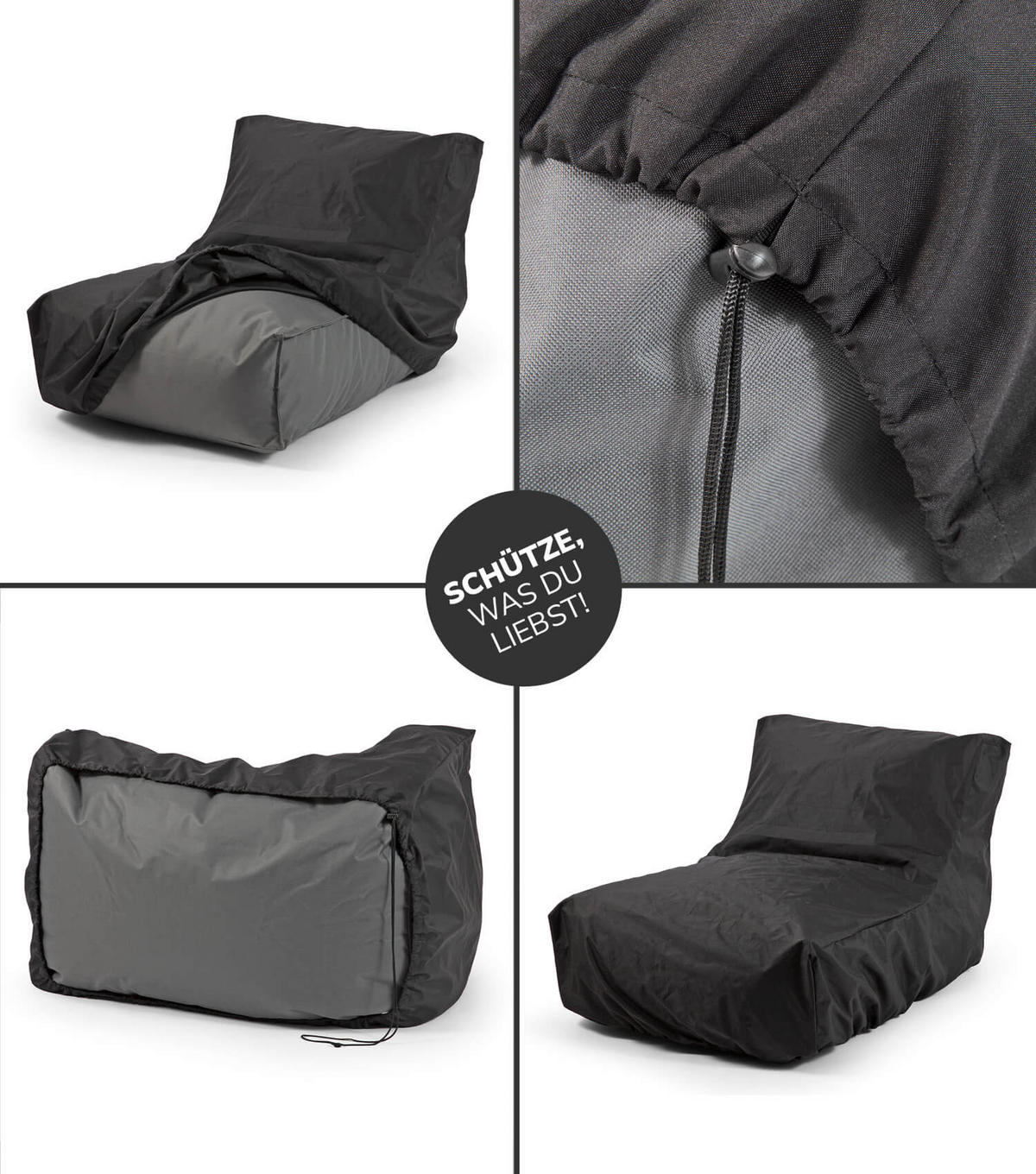 SITZSACK mit Schutzhülle Der Sundowner - Mintgrün, Textil (60/65/95cm) - Mokebo