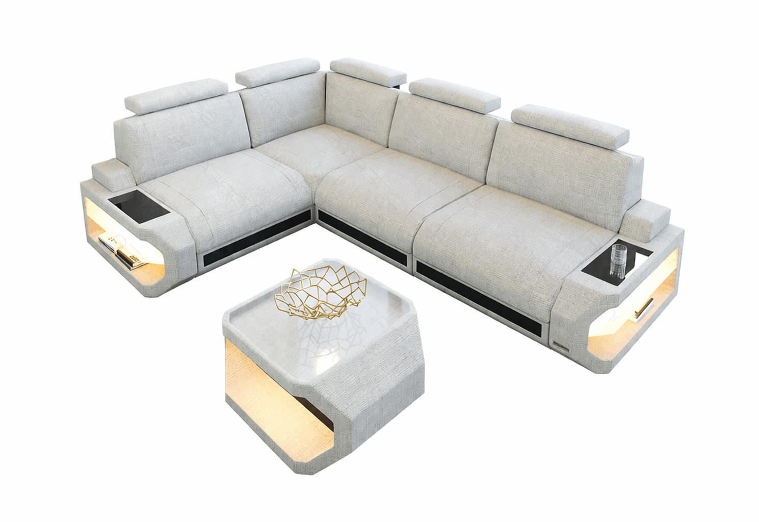 XXXLutz Ecksofa Creme 272x272 cm