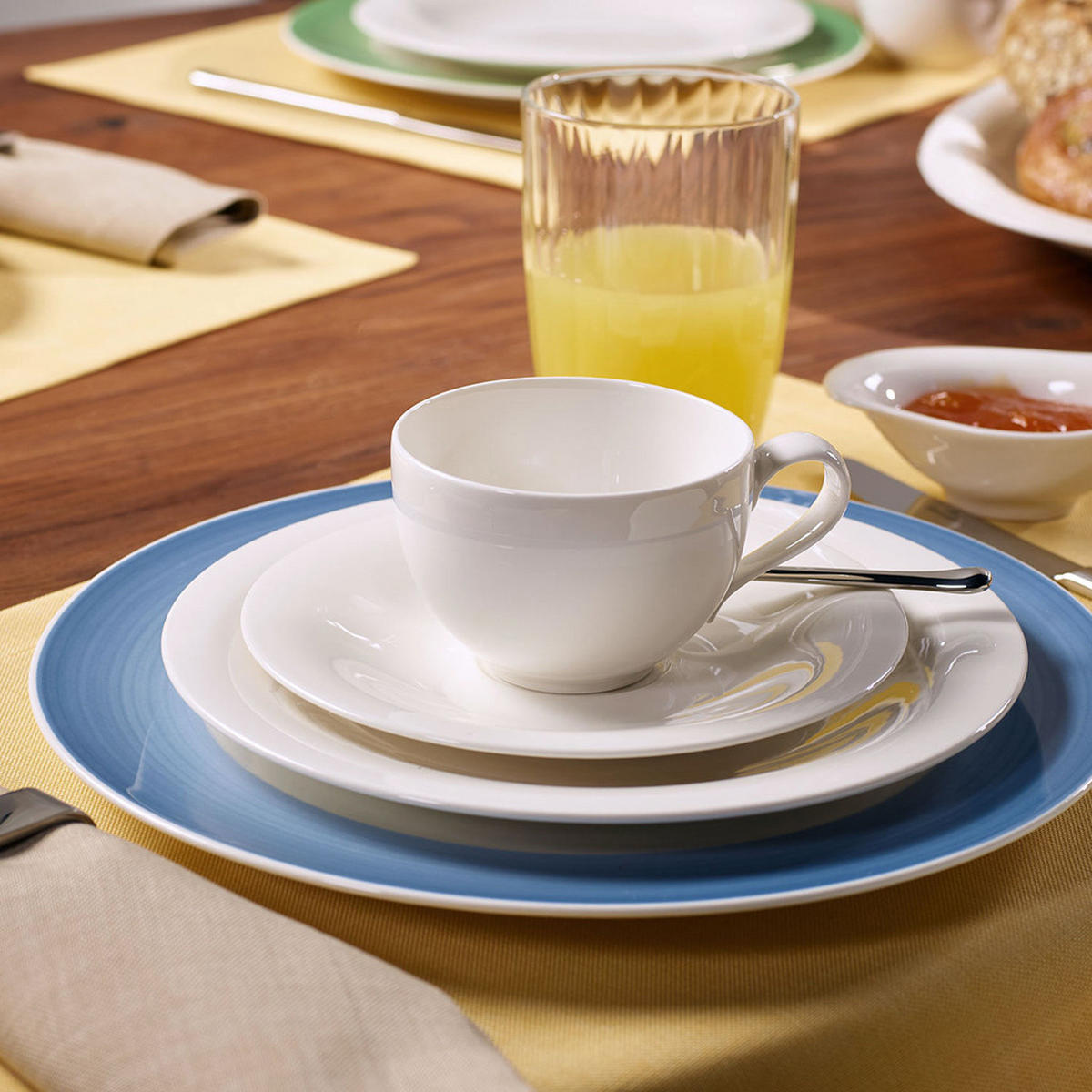 KAFFEESERVICE New Cottage Basic weiß 18er Set - Weiß, Keramik (1/1/1cm) - Villeroy & Boch