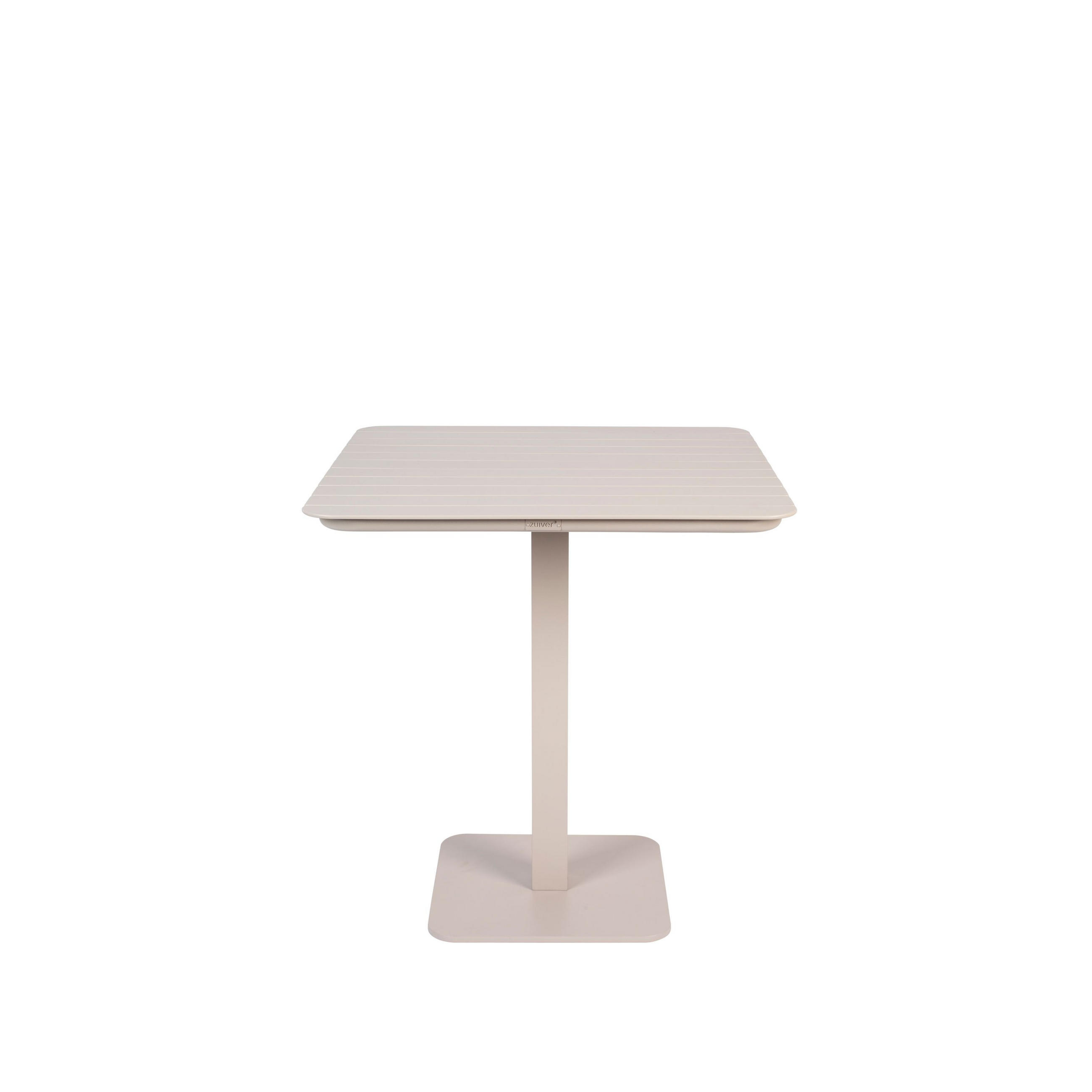 BISTROTISCH Vondel Garten 71x71 cm Weiß - Weiß, Metall (71/71/75cm) - Zuiver