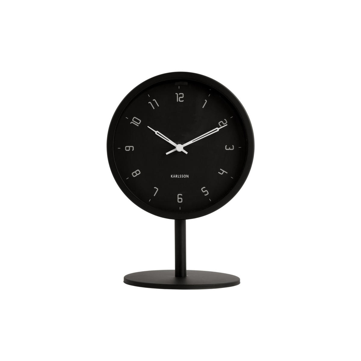 TISCHUHR Stark Schwarz 1.2/15/22.5 cm - Schwarz, Metall (15/22.5/1.2cm) - Karlsson