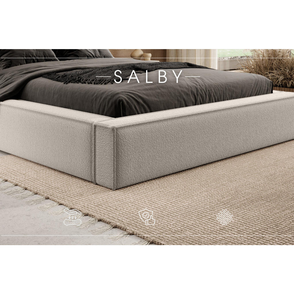 Thumbnail - Meblito Polsterbett, Beige, Textil, 180x200 cm, Schlafzimmer, Betten, Polsterbetten