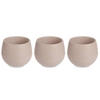 BLUMENTÖPFE Selbstbewässernd Kunststoff 14 cm, 3er-Set - Taupe, Kunststoff (14/14cm)