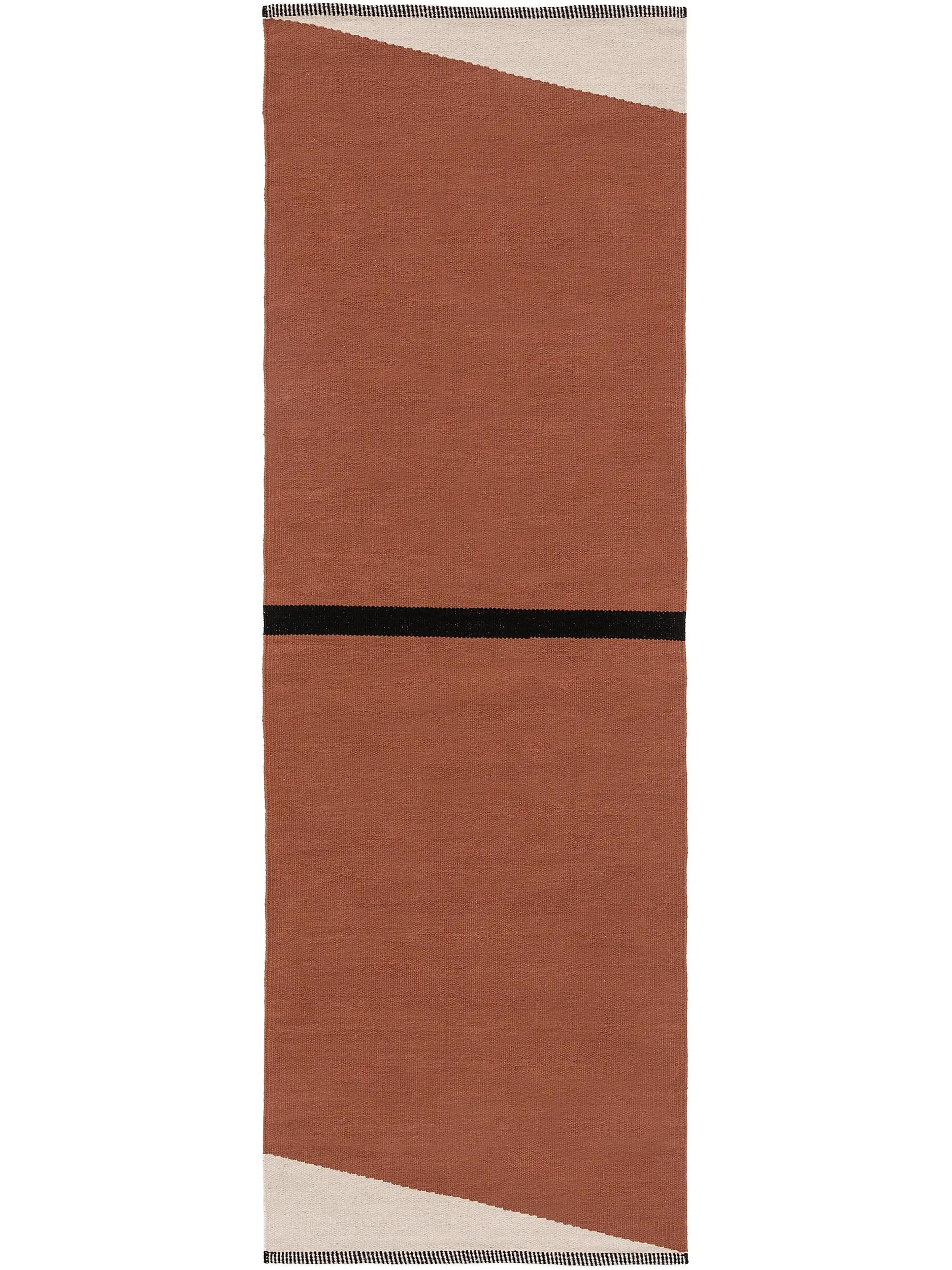 BAUMWOLLTEPPICH Lenny Terracotta 70x200 cm - Terracotta, Naturmaterialien/Textil (70/200cm) - benuta Pop