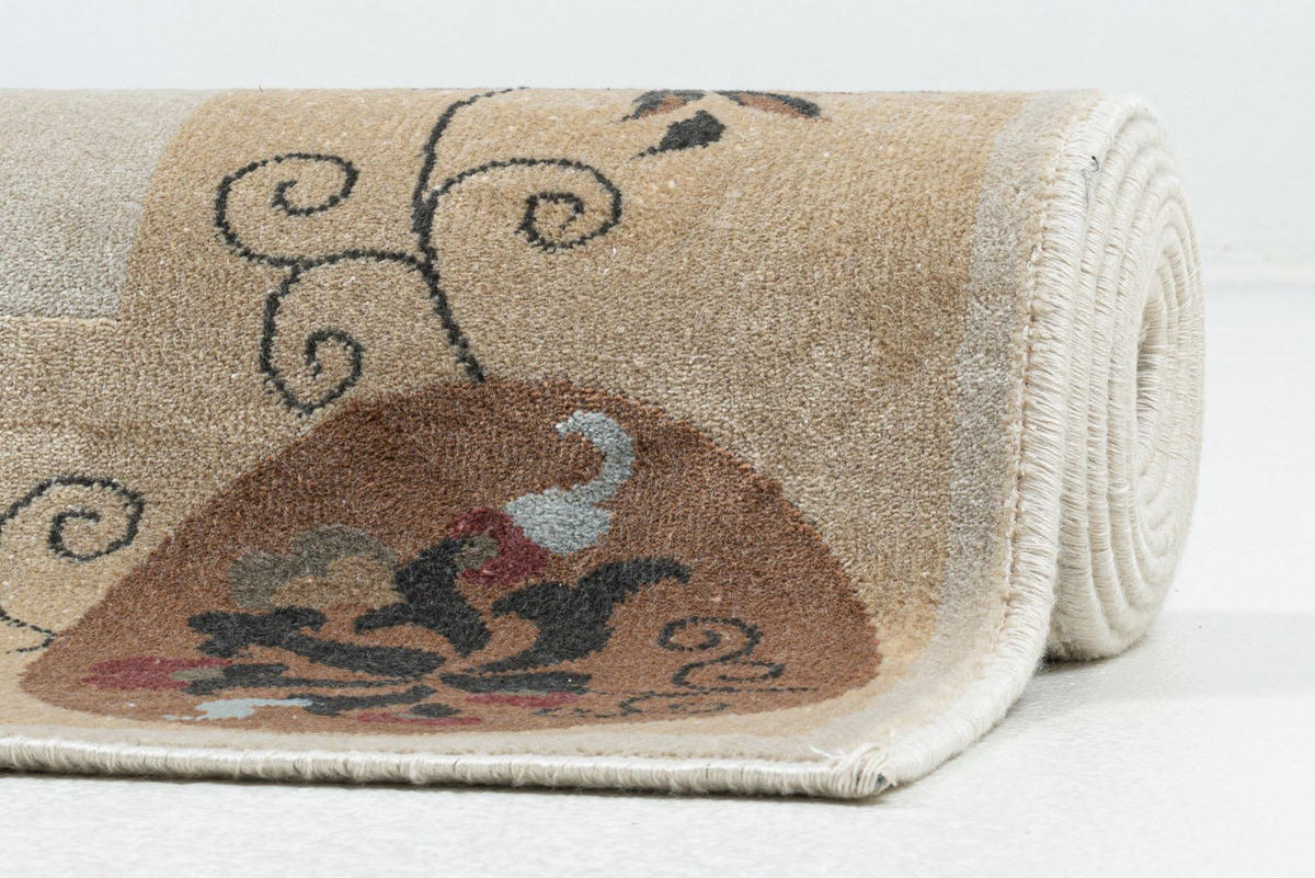 FLACHWEBETEPPICH Cherina 50x80 cm - Beige, Textil (50/80cm) - Gino Falcone