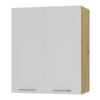 KÜCHENHÄNGESCHRANK Kvantum W3/60 Weiß Matt / Eiche Artisan Matt 60 / 32,5 / 72cm - Eiche Artisan/Weiß, Holz/Holzwerkstoff (60/72/32.5cm) - Feldmann-Wohnen