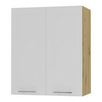 KÜCHENHÄNGESCHRANK Kvantum W3/60 Weiß Matt / Eiche Artisan Matt 60 / 32,5 / 72cm - Eiche Artisan/Weiß, Holz/Holzwerkstoff (60/72/32.5cm) - Feldmann-Wohnen