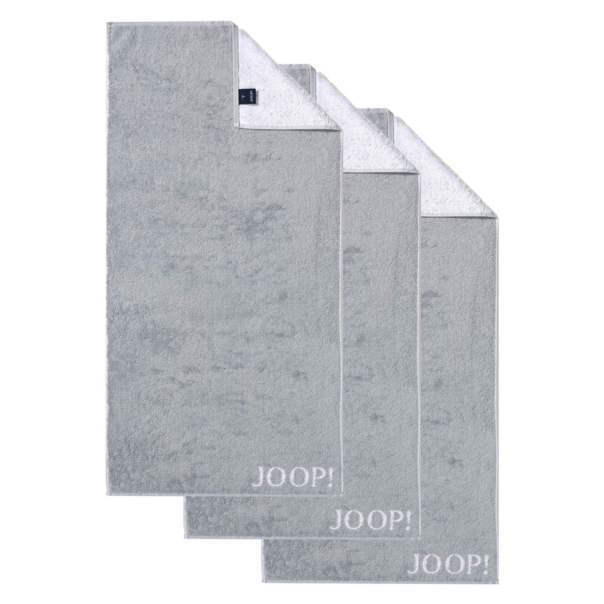 HANDTUCH Unisex Classic / Infinity Grau 3er Pack Baumwolle - Grau, Textil (100/50cm) - Joop!