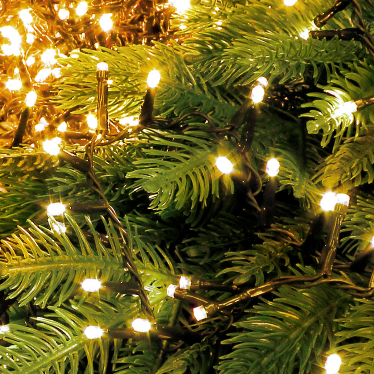 WEIHNACHT CLUSTER 700LED - Grün, Kunststoff (1700cm) - ECD-Germany