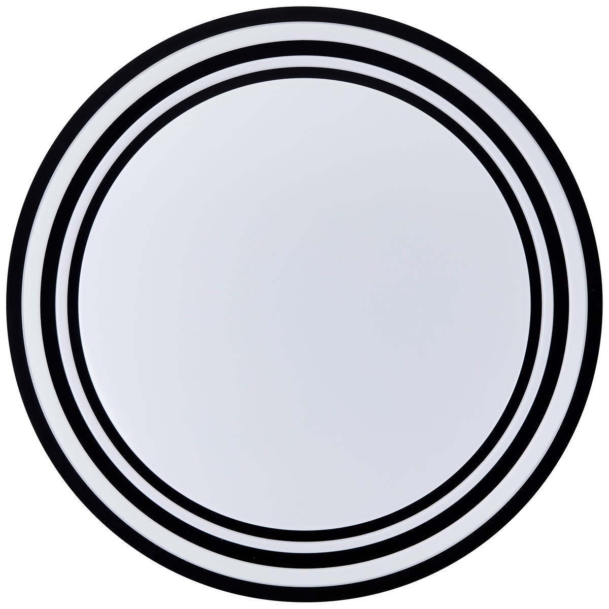 WANDLEUCHTE Kobana Schwarz/Weiß 49/49/7 cm - Multicolor, Metall (49/7/49cm) - Brilliant