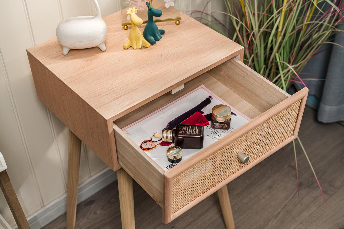 NACHTTISCH Rechteckig Braun 40 x 36 x 64 cm - Braun, Holz (40/64/36cm) - Nordlys