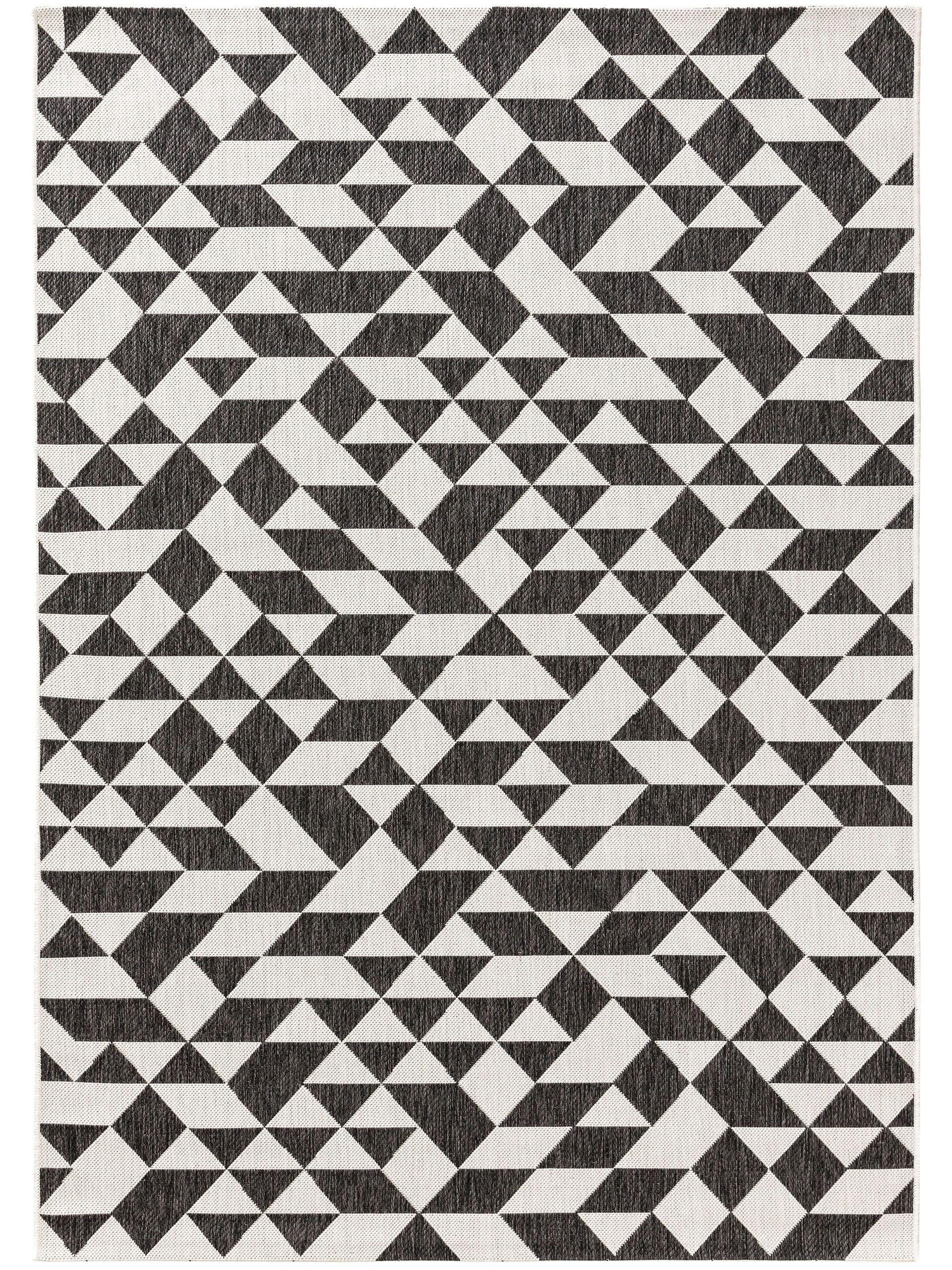 OUTDOORTEPPICH Cleo Schwarz 200x300 cm - Schwarz, Textil (200/300cm) - benuta Nest