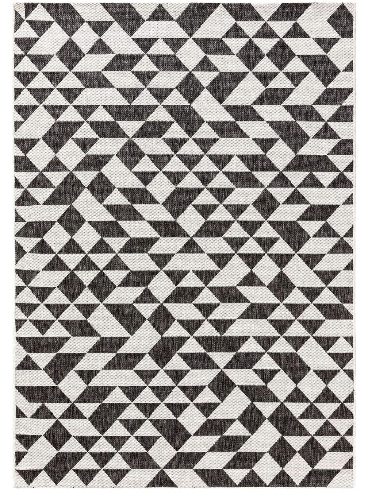 OUTDOORTEPPICH Cleo Schwarz 200x300 cm - Schwarz, Textil (200/300cm) - benuta Nest