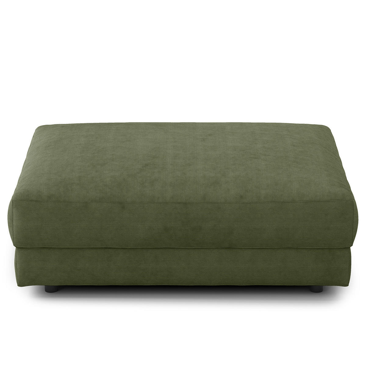 POLSTERHOCKER - Schwarz/Grün, Kunststoff/Textil (105/38/117cm) - home24