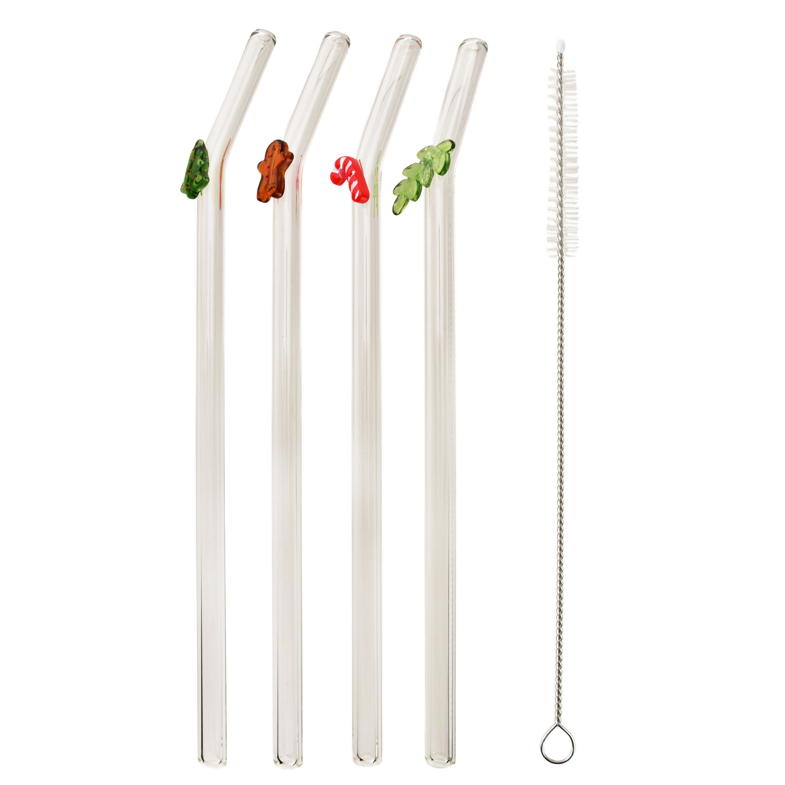 Mondex Trinkhalm-Set Transparent 3x23x12 cm