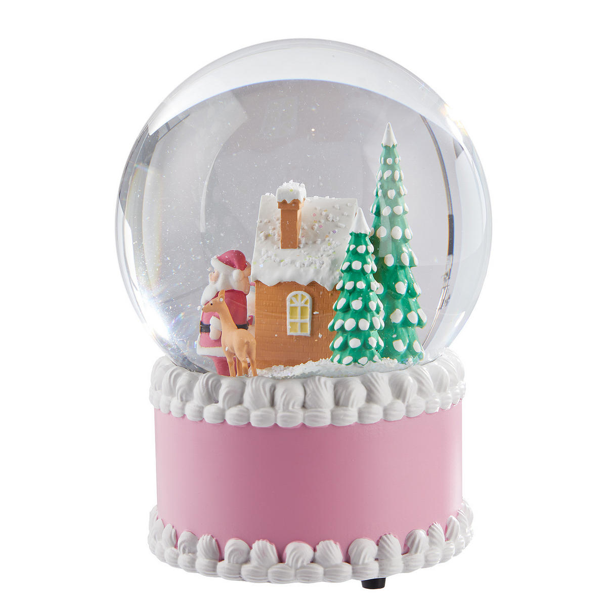 SPIELUHR X-Mas - Rosa, Glas (12/12cm) - Butlers