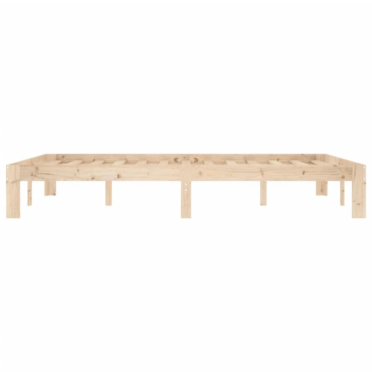 MASSIVHOLZBETT Kiefer 140/200 Cm - Braun, Holz (140/200cm) - vidaXL