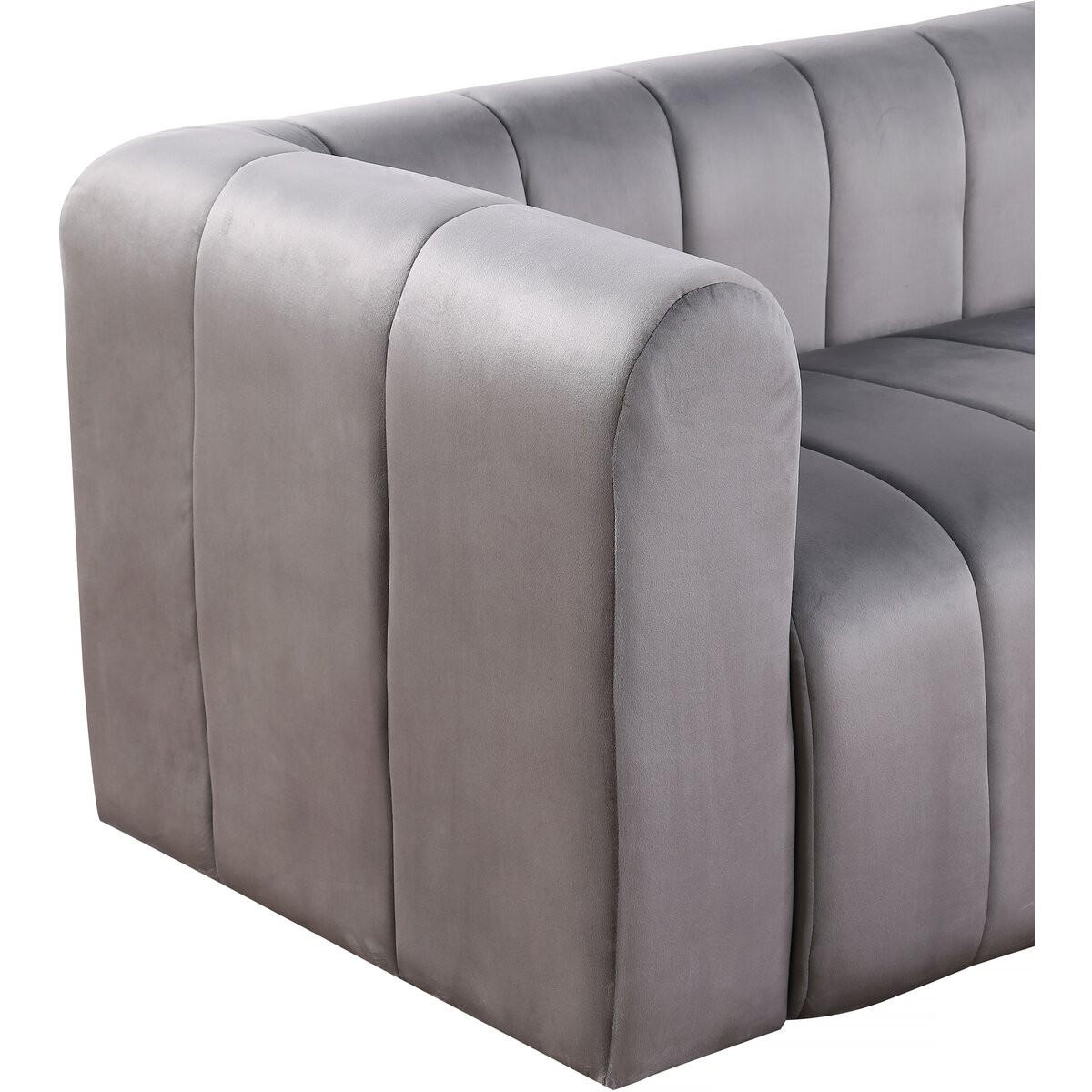 ECKSOFA victor hugo Grau - Grau, Textil (90/301cm) - Habitat Garten