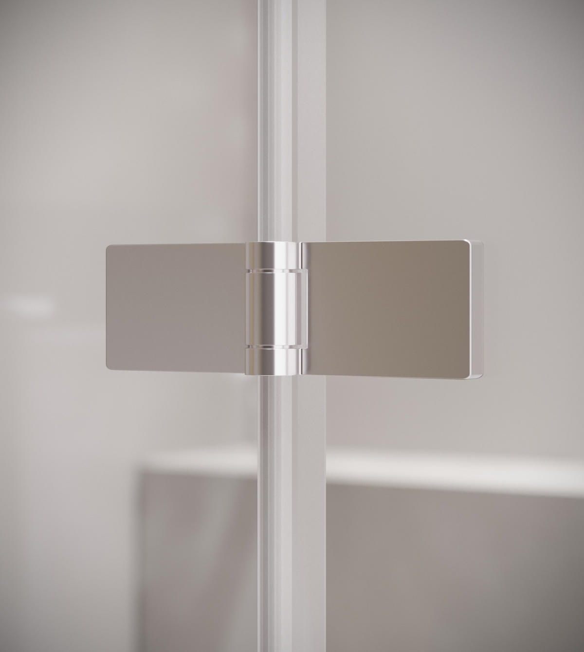 BADEWANNE Austin 2 Teile cm Chrom - 110 x 140 cm - Chromfarben, Glas (110/140cm) - Badplaats