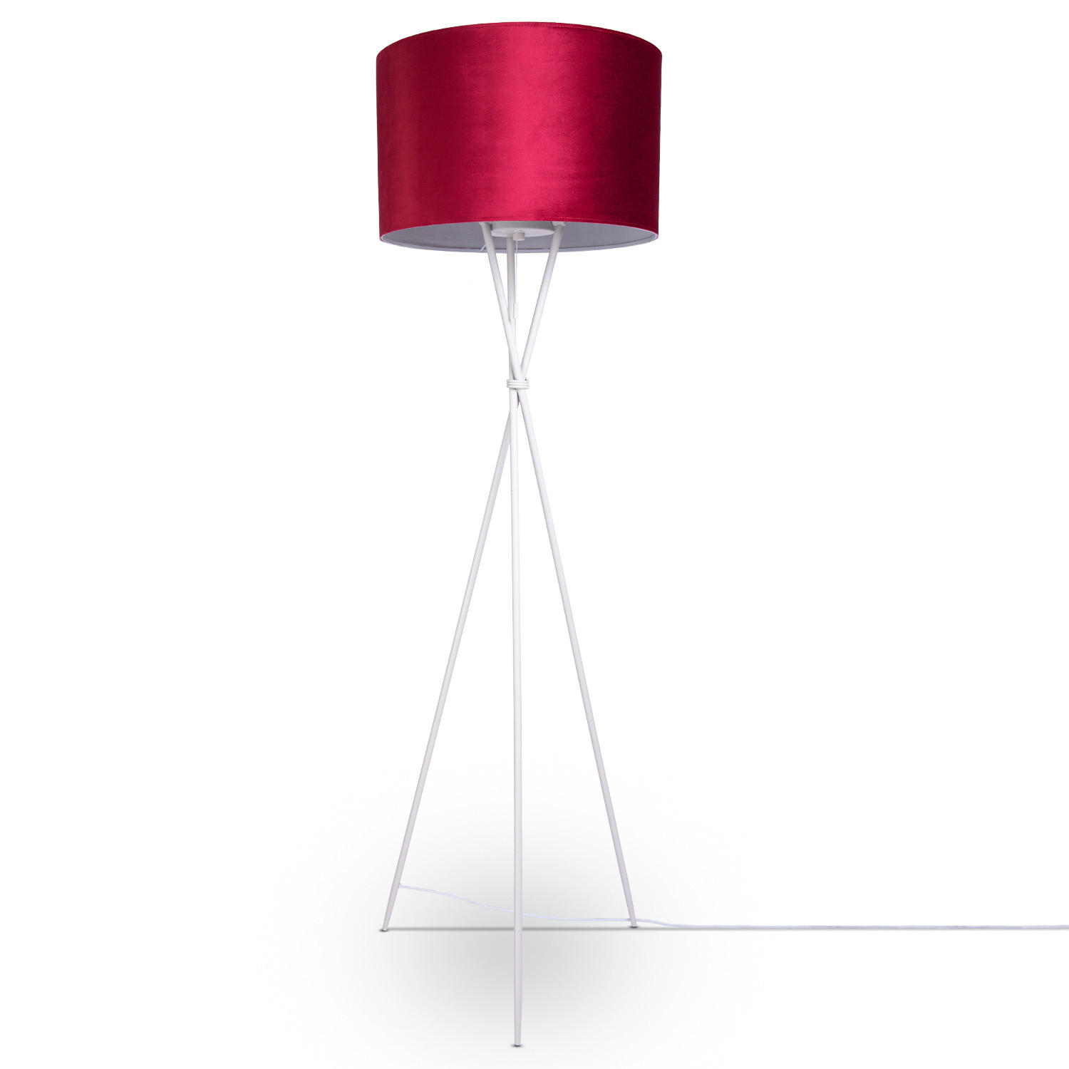 STEHLEUCHTE Kate Fl - Rot, Metall (48/48/177.5cm) - Paco Home
