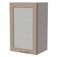 KÜCHENHÄNGESCHRANK Brerra W2S/45 Weiß / RAL 1019 graubeige Matt 45 / 32,5 / 72cm - Graubraun/Weiß, Holz/Holzwerkstoff (45/72/32.5cm) - Feldmann-Wohnen